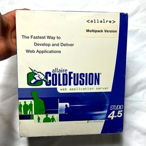 Allaire coldFusion web application studio 4.5 sealed new